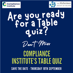 Compliance Institute Table Quiz - SAVE THE DATE
